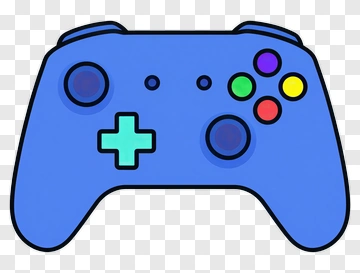 Blue Game Controller PNG