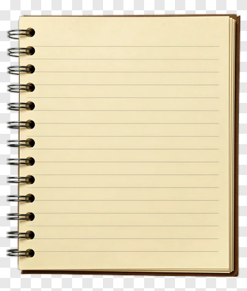 Blank Spiral Notebook PNG