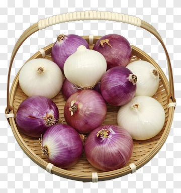 Basket Of Onions PNG