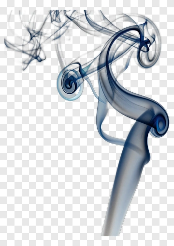Blue Smoke Swirls PNG