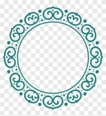 Ornate Circular Decorative Frame PNG