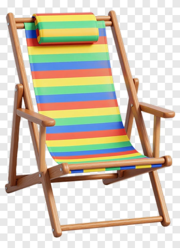 Colorful Beach Chair PNG