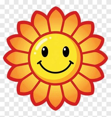 Smiling Sunflower With A Happy Face PNG