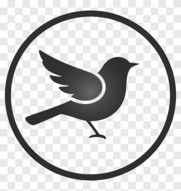 Stylized Bird Icon PNG