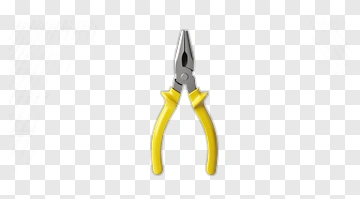 Pliers With Yellow Handles PNG