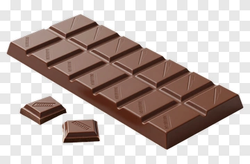 Chocolate Bar With Broken Pieces PNG