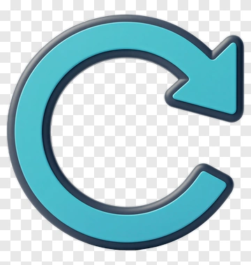 3D Refresh Icon With Arrow PNG