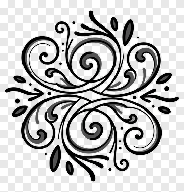 Decorative Swirl Pattern PNG