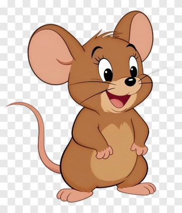 Cartoon Mouse Smiling PNG