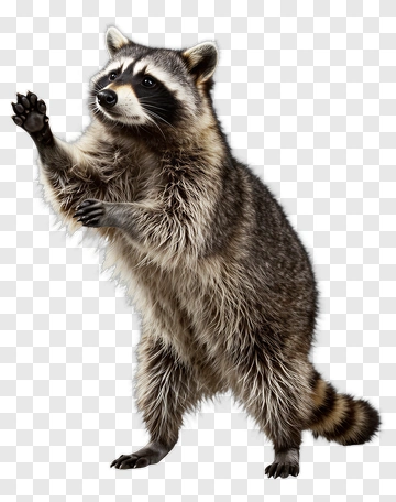 Raccoon Standing And Gesturing PNG