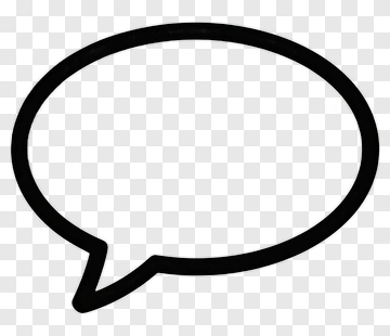 Speech Bubble Outline PNG