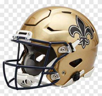 Football Helmet With Fleur-De-Lis Design PNG