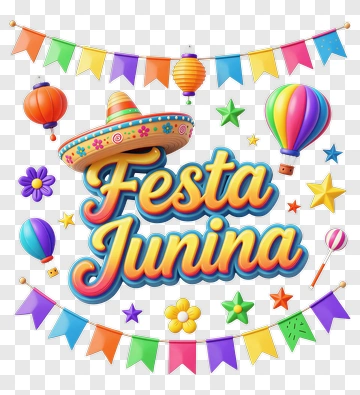 Festa Junina Celebration Decorations PNG