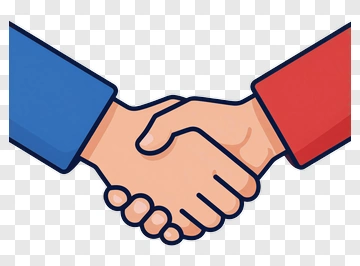Handshake Between Two People PNG