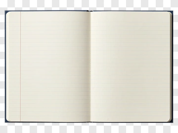 Open Blank Notebook PNG