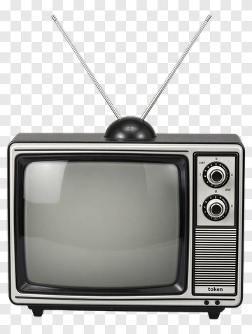 Vintage Television Set PNG