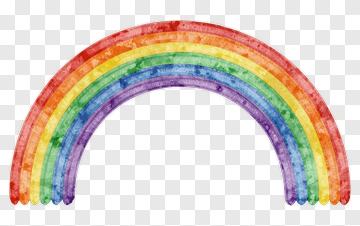 Colorful Watercolor Rainbow PNG