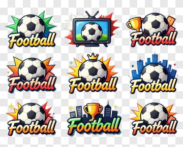 Football Icons Collection PNG