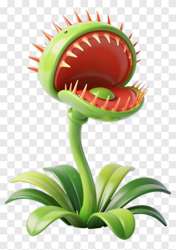 3D Venus Flytrap Plant PNG