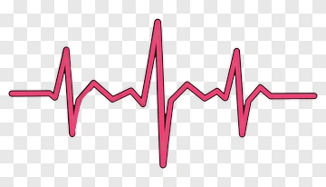 Heartbeat Line Illustration PNG