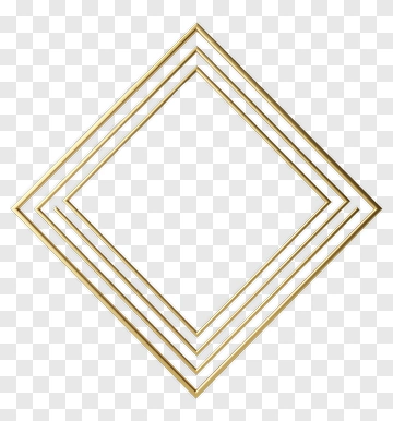 Gold Diamond Frame PNG
