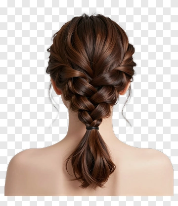 Braided Brown Hair PNG