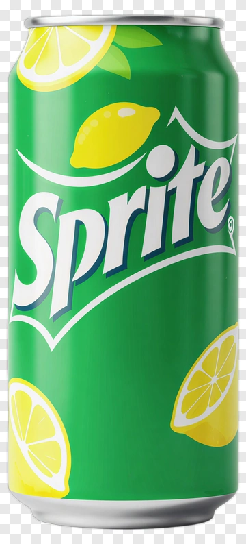 Sprite Can With Lemon Design PNG