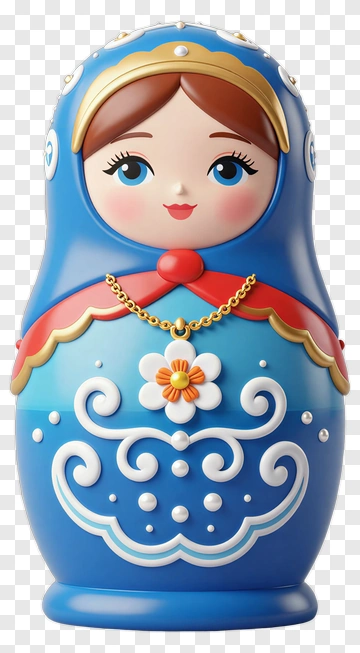 Colorful Matryoshka Doll PNG