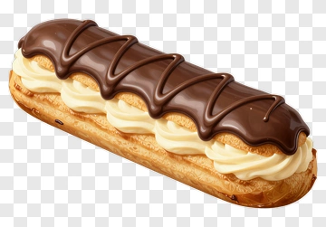Chocolate Eclair Dessert PNG
