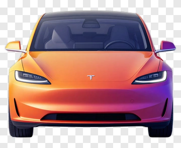 3D Electric Car PNG