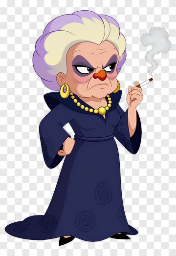 Cartoon Character Smoking A Cigarette PNG