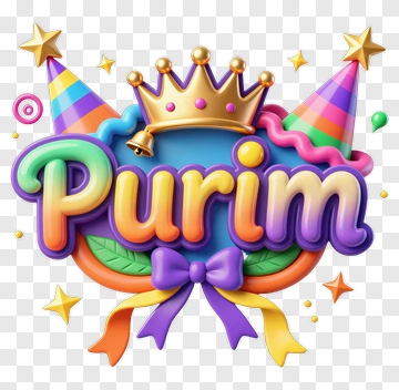 Purim Celebration Design PNG
