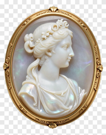 Classical Cameo Of A Woman PNG