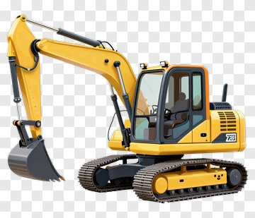 Excavator Construction Vehicle PNG