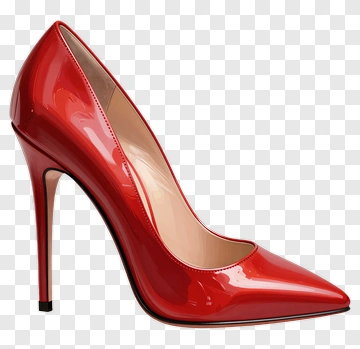Red High Heel Shoe PNG