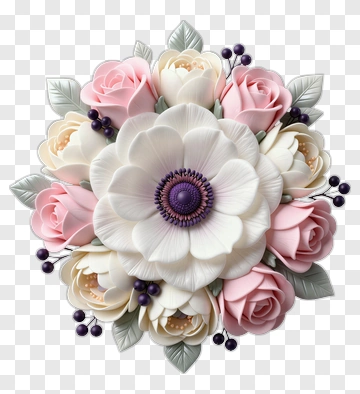 Colorful Flower Bouquet PNG