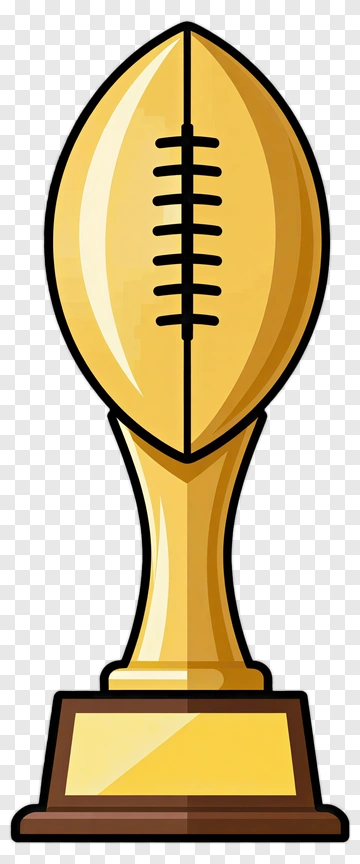 Gold Football Trophy PNG