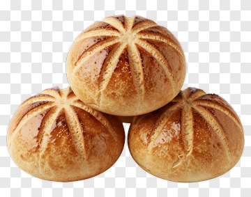Freshly Baked Bread Rolls PNG