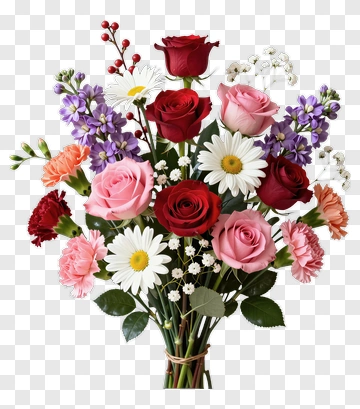 Colorful Flower Bouquet PNG