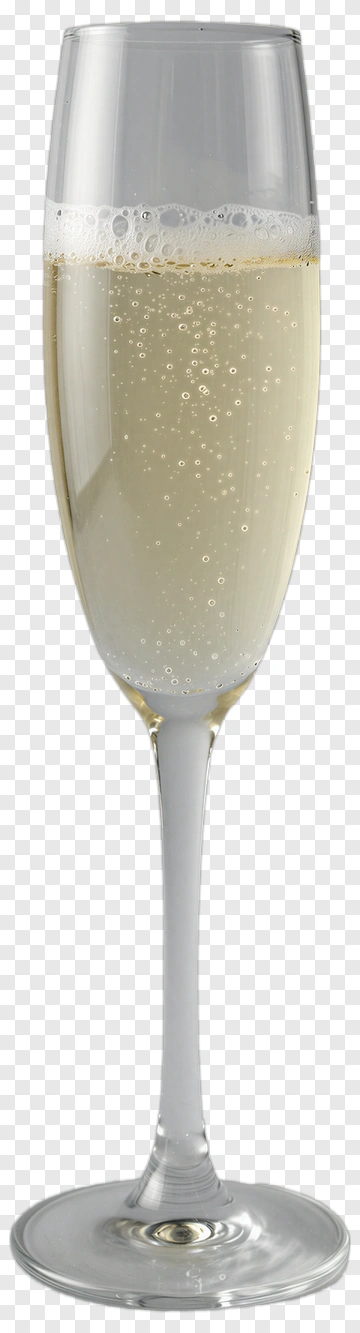 Champagne Flute With Bubbles PNG