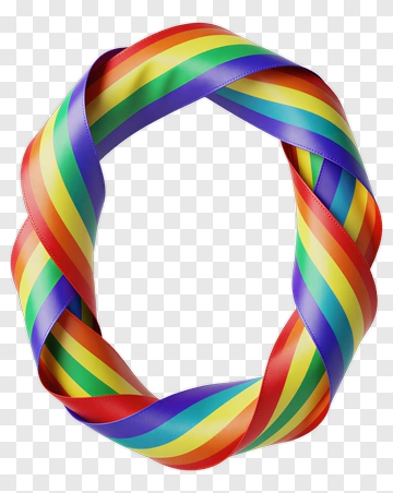 Colorful Rainbow Ribbon PNG