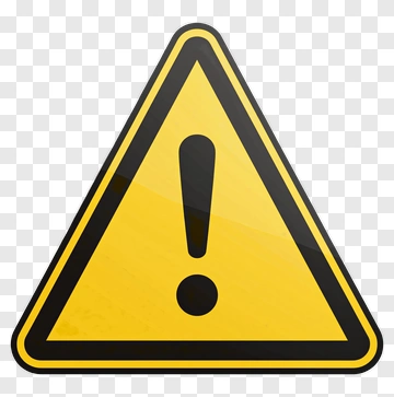 Yellow Warning Sign PNG