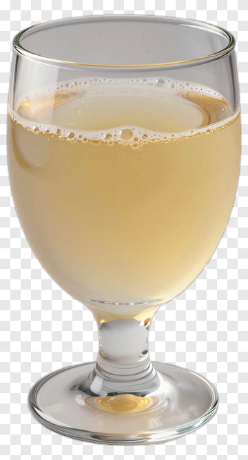 Glass Of Light Yellow Beverage PNG