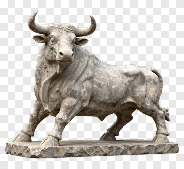 Marble Bull Statue PNG
