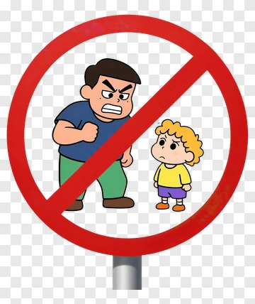 Cartoon No Bullying Sign PNG