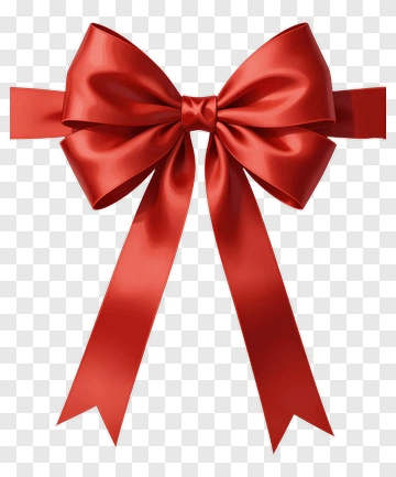 Red Ribbon Bow PNG