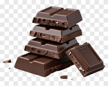Stack Of Dark Chocolate Bars PNG