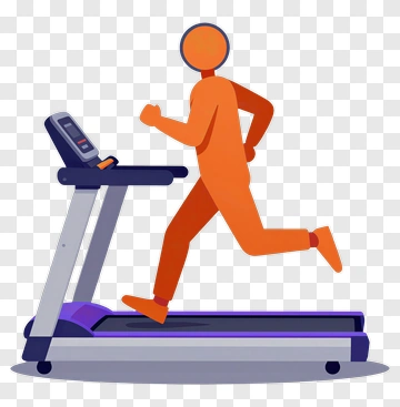 Running Person On A Treadmill PNG