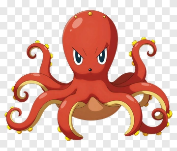 Cartoon Octopus PNG