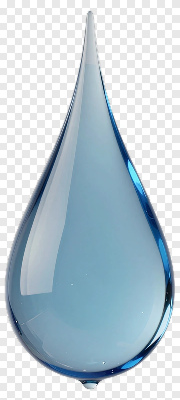 Blue Water Drop PNG